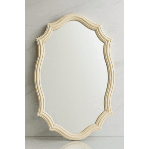 Decostilo - Espejo Ovalado Decorativo Con Marco Tallado