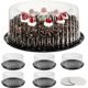 thumbnail image 1 of Pack de 6 contenedores portatortas para tortas redondas de hasta 10 pulgadas, 1 of 3
