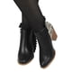 thumbnail image 3 of Botin Mujer Print Taco Medio 16 Yassne Negro, 3 of 5