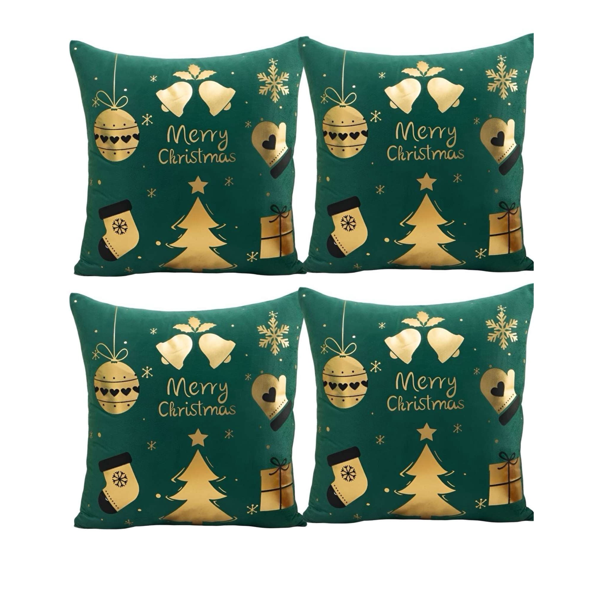 Genérico - Set De 4 Fundas De Cojin Para Navidad M10