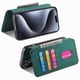 thumbnail image 2 of Funda Billetera Magnética para iPhone 16 Pro Max Soporte Tarjetas Desmontable Verde, 2 of 6