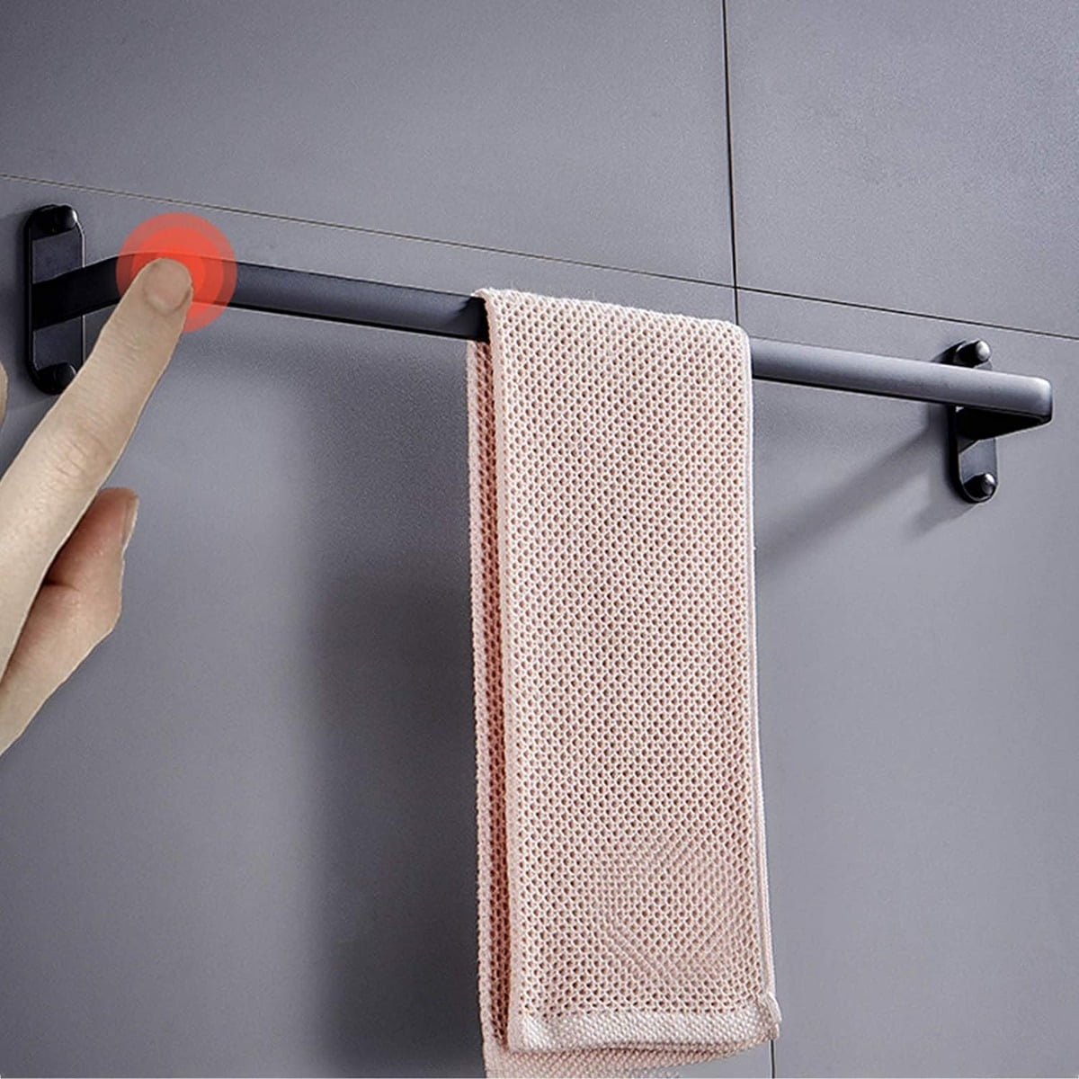 Genérico - Toallero De Barra Individual Cocina Baño Pared Soporte Lau