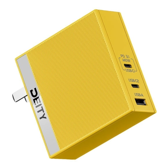 Adaptador de Corriente Deity 140W GaN Pro USB-C Amarillo