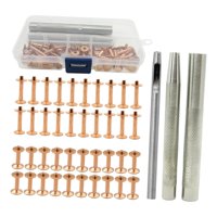 Bothyi - Kit De Remaches De Cuero 40 Juegos De Remaches Remaches De Cuero Tubulares Para Bricolaje Leathercraft D
