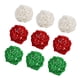 thumbnail image 1 of 9x Bolas Decorativas De Ratán Rellenos De Jarrón Para Decoración De Mesa Del Hogar Fiesta De Navidad Rojo Verde Blanco, 1 of 3