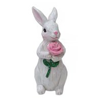 Magideal - Estatua De Conejo, Escultura De Conejo Bonita, Decoración De Habitación, Decoración Del Hogar, Juguete En Miniatura Para Niños, Adorno, Estatuilla De