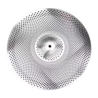 Magideal - Platillo De Bajo Volumen, Platillo De Batería Resistente Para Práctica De Bateristas, Accesorios De Batería, Platillo De Amortiguación Ligero, Platill 16 Pulgadas