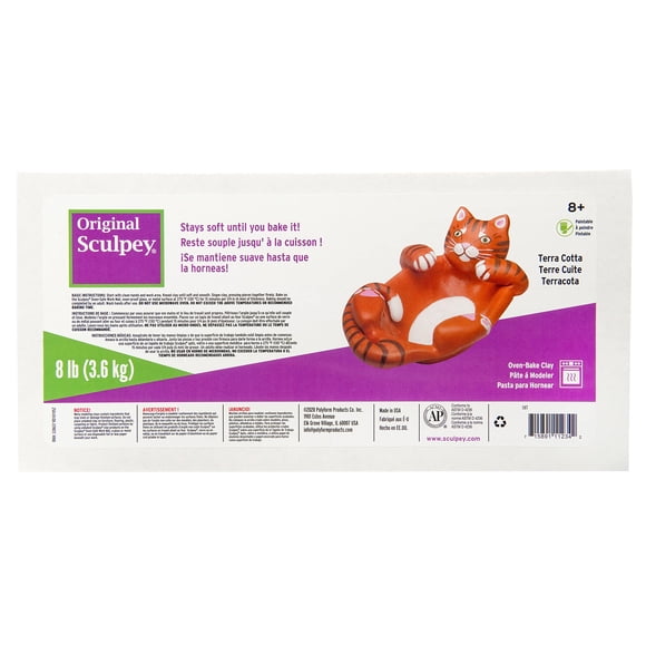 Arcilla polimérica Sculpey Original Terra Cotta de 3,6 kg para modelar