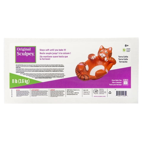 Arcilla Polimérica Sculpey Original Terra Cotta De 3,6 Kg Para Modelar