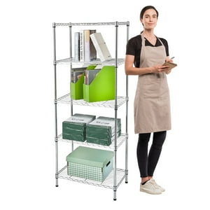 Estante 60X35X150 Cm Acero Cromado Prochef. Capacidad 200 Kg