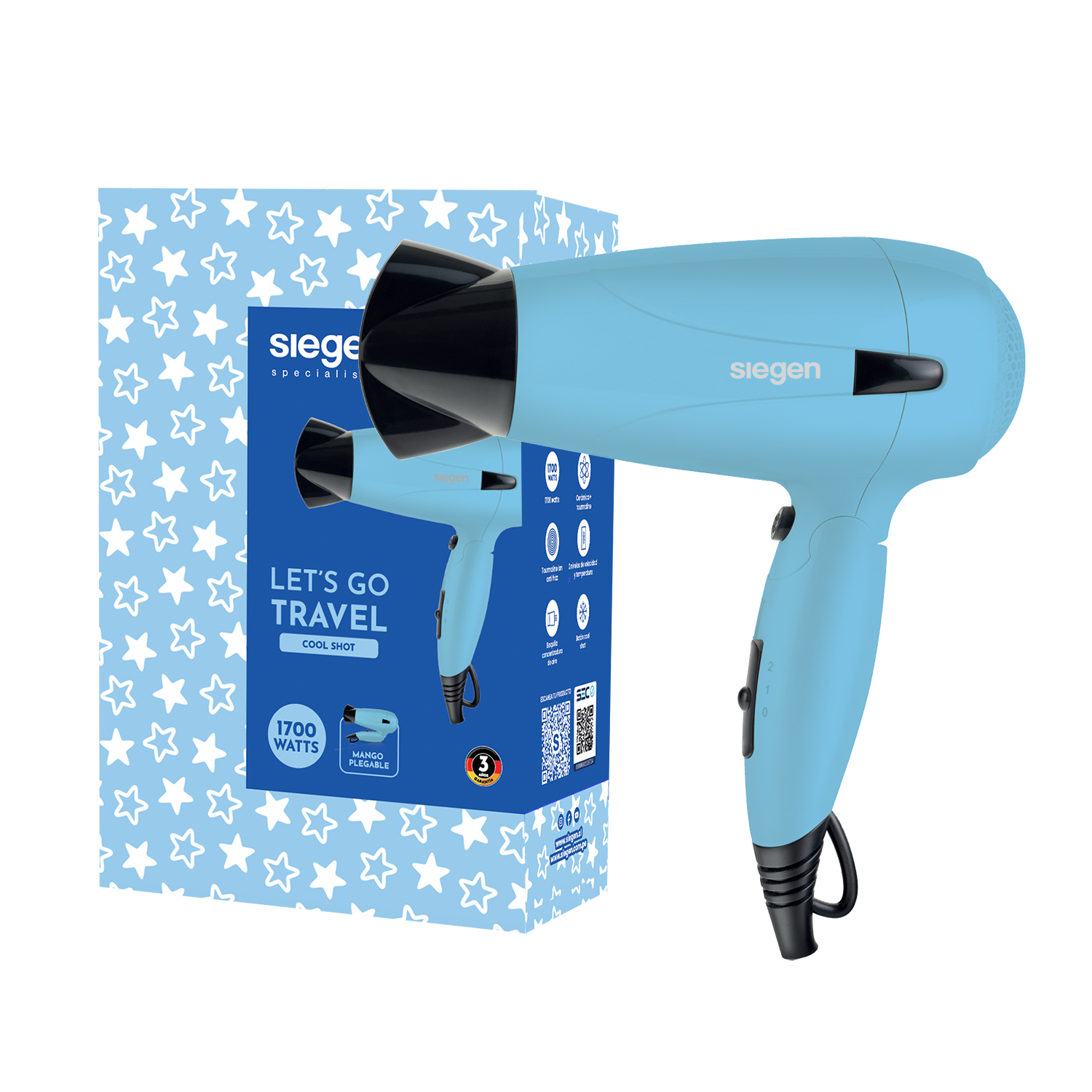 Secador Let`S Go Travel Siegen Sg-3012C65