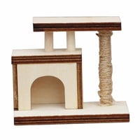 Bothyi - Marco De Escalada Para Gato, Casa De Muñecas, Para Estación De Ferrocarril, Modelo De Tren, Mesa De Arena, 6,5 Cm X 3,5 Cm X 5,5 Cm, 1/12