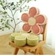 thumbnail image 2 of Set De 4 Cojines Diseño Flor Color Rosado7verde, 2 of 3