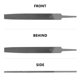 thumbnail image 3 of Lima KALIM plana de 15 cm doble corte en acero – 6", 3 of 7