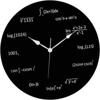 Bothyi - Reloj De Pared Con Ecuaciones Matemáticas, Arte De Pared Que No Hace Tictac Para Sala De Estar, Escuela, Oficina