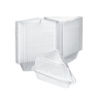 Bothyi - Contenedores Para Rebanadas De Pastel Con Tapa, Recipiente Para Pasteles Con Tapa Con Bisagras Para Pastel, 100 Uds.