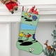 thumbnail image 2 of Peep y el Gran Mundo Ancho Tema: Calcetines de Navidad, fino lino blanco para colgar en escaleras y chimenea, decoración navideña para el hogar, regalo de Navidad. 45cm × 32cm, 2 of 5