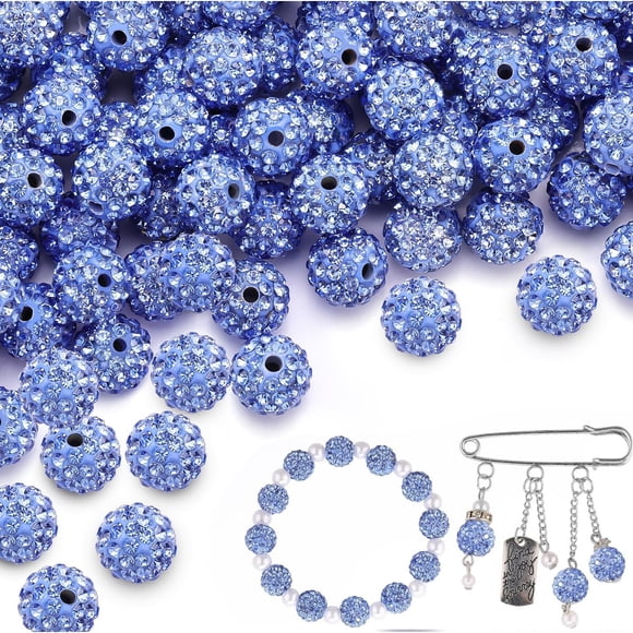 Cuentas Strass 10 Mm Celeste 100 U