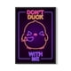 thumbnail image 1 of Cuadro Poster Enmarcado Pato Kawaii Neon Decorativo, 1 of 1