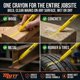thumbnail image 2 of Crayón AMERICAN MUTT TOOLS Amarillo – Pack de 12, 2 of 7