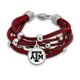 thumbnail image 1 of Pulsera FTH Texas A&M 19 cm Cuentas de Plata, 1 of 1