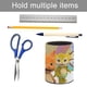 thumbnail image 5 of Fiesta de Palabras-theme Cylinder Pen Holder Pencil Organizer with Flannel Lining PVC Leather Material Cardboard Base for study work 10*8CM, 5 of 6