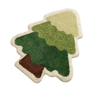 Bothyi - Alfombra De Árbol De Navidad Nórdica Antideslizante Cómoda Suave Decoración Alfombra De Baño Sin Estrellas