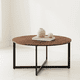 thumbnail image 2 of Mesa de centro 80cm redonda - Madera Oscura Walnut, 2 of 6
