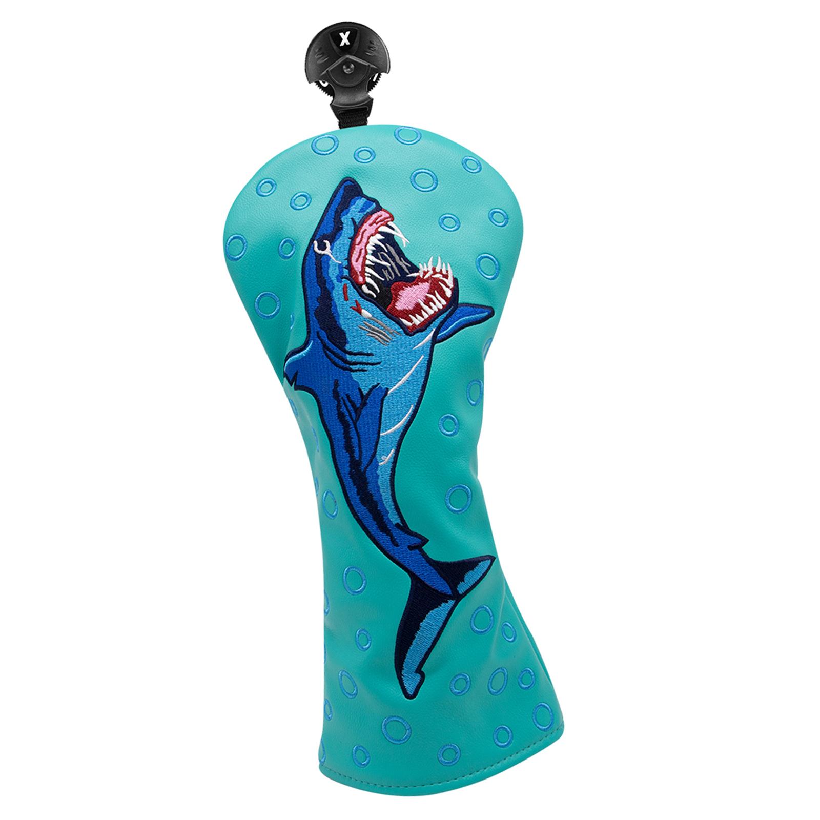 Ioensy - Cuero Golf Club Head Cover 1 3 5 Ut Headcover No. Tag 3 5 Sea Blue