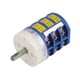 thumbnail image 4 of Interruptor De Máquina De Neumáticos 40A Interruptor De Pedal De Mesa Giratoria Interruptor De Avance Y Retroceso Del Motor Azul, 4 of 5