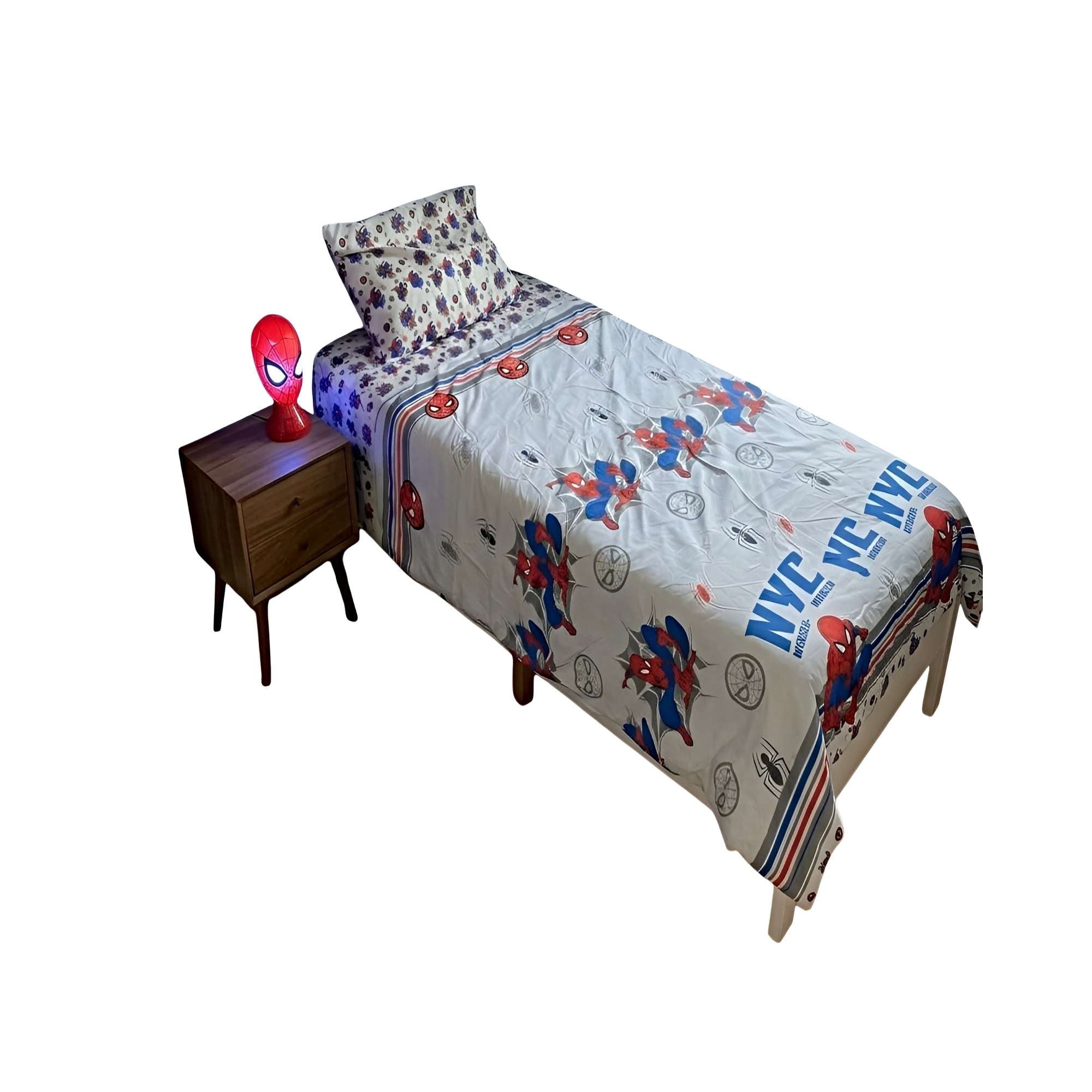 Genérico - Sabana Infantil Poliester Plaza Y Media 165 X 240 Cm Multicolor
