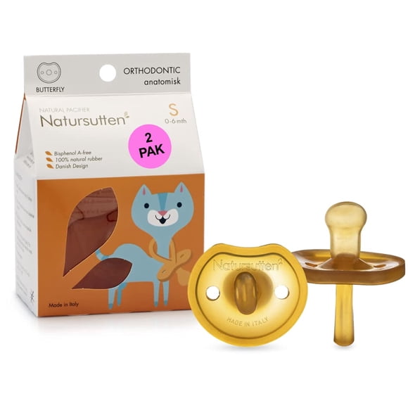 Chupete Natursutten 2 unidades 0‑6 meses de caucho natural