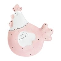 Magideal - Vajilla De Pascua, Decoración De Pascua, Forma De Pollo, Bonito Adorno, Vajilla De Cerámica Para Reuniones Familiares, Cualquier Ocasión Especial, Hot Plato De Gallina