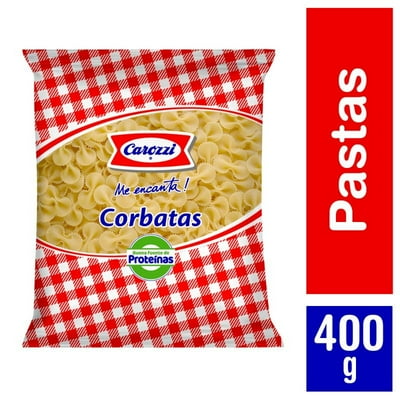 Fideo Pasta Corbatas N°80 Bolsa 400 G Carozzi