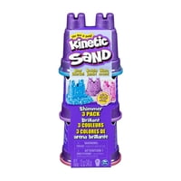 Ansaldo - Pack 3 Mini Castillos Con 120 Gramos De Arena Kinetic Sand