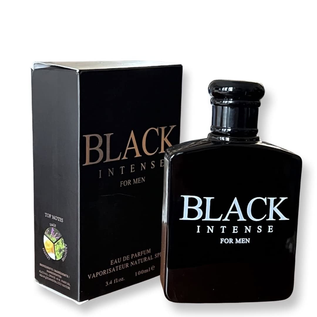 Perfume United Scents Black Intense Eau De Parfum Para Hombre, 100 Ml