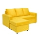 thumbnail image 4 of Living Bi-L Sofa 3 Cuerpos + 2 Poltronas Felpa Amarillo, 4 of 6