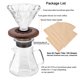 thumbnail image 3 of Cafetera de vidrio borosilicato de polidremio para verter, 600 ml, 3 of 6