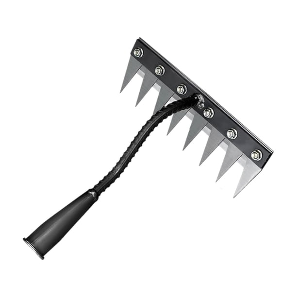 Herramienta de agua de jardín Herramienta de remover Herramienta de servicio pesado Manejo ergonómico Herramienta de extracción de malezas para remojo 8 dientes