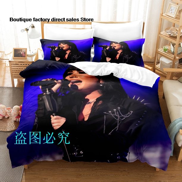 Demi Lovato Bedding Set Single Twin Full Queen King Size Bed Set Aldult Kid Bedroom Duvetcover Sets bed sheet set CXGBed Sheets