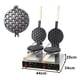 thumbnail image 3 of Waflera Doble Wuafleras Wafleras Con Formas Waffles Burbuja, 3 of 10