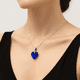 thumbnail image 2 of Collar Cristal Austriaco Azul 14mm en Plata 925, 2 of 3