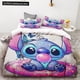 thumbnail image 1 of Duvet Cover Cute Cartoon Stitch Eating Cake One Quilt Cover Two Pillowcases Single Double Bed Queen King Size No Filling Inside, 1 of 5