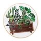 thumbnail image 1 of Kit de bordado estampado con patrones de punto de cruz Artesanía - Pot Plant EC004, 1 of 5