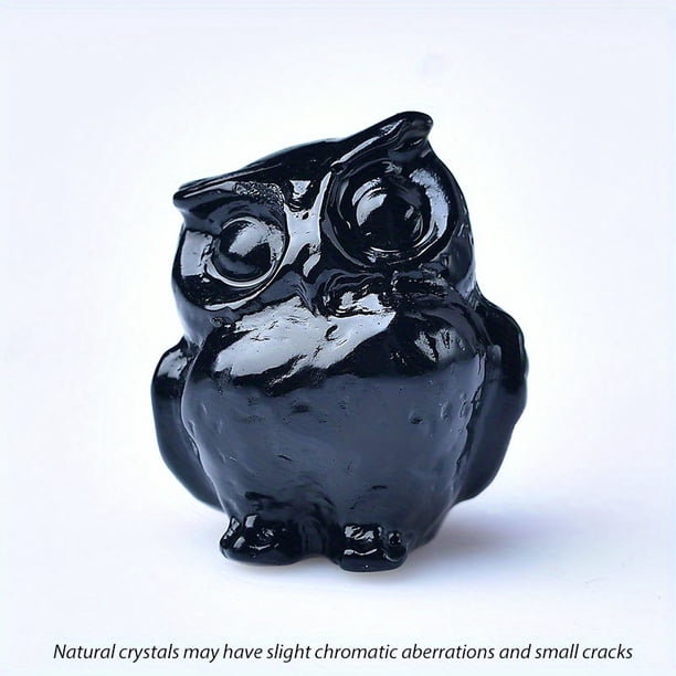1pc Crystal Carved Owl - Healing Stone and Home Decor for a Calming and Relaxing Environment