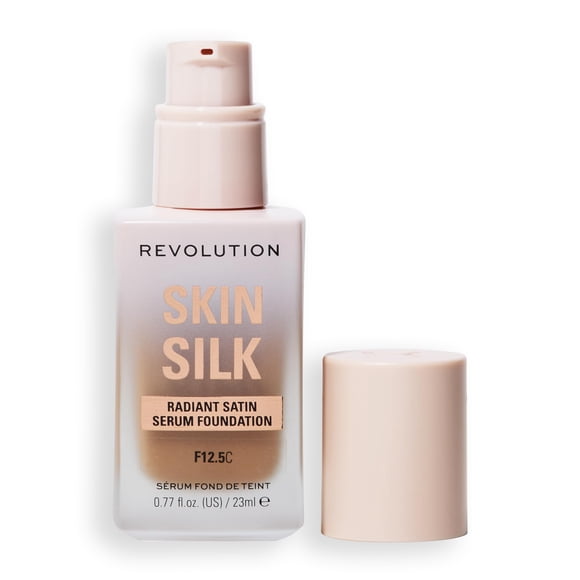 Revolution Skin Silk Base Sérum Satinada Radiante, F12.5C Tonos de Piel Bronceada