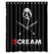 thumbnail image 1 of Cortina de ducha de película de terror "Scream", juego de cortinas de baño con ganchos, tamaño 60 x 72 pulgadas, 1 of 3