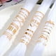 thumbnail image 3 of 22pcs Exaggerated Love Pattern Rings - Golden and Silver Color Twist Wave Joint Ring Set for Women - Perfect Party Favors, 3 of 4