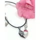 thumbnail image 2 of Colgante Collar Doble Corazón Imán Magneto Parejas Amor Bff, 2 of 3