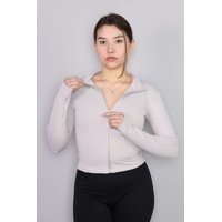 Flix Spa - Chaqueta Fitness Mujer Cierre Frontal Ajustada